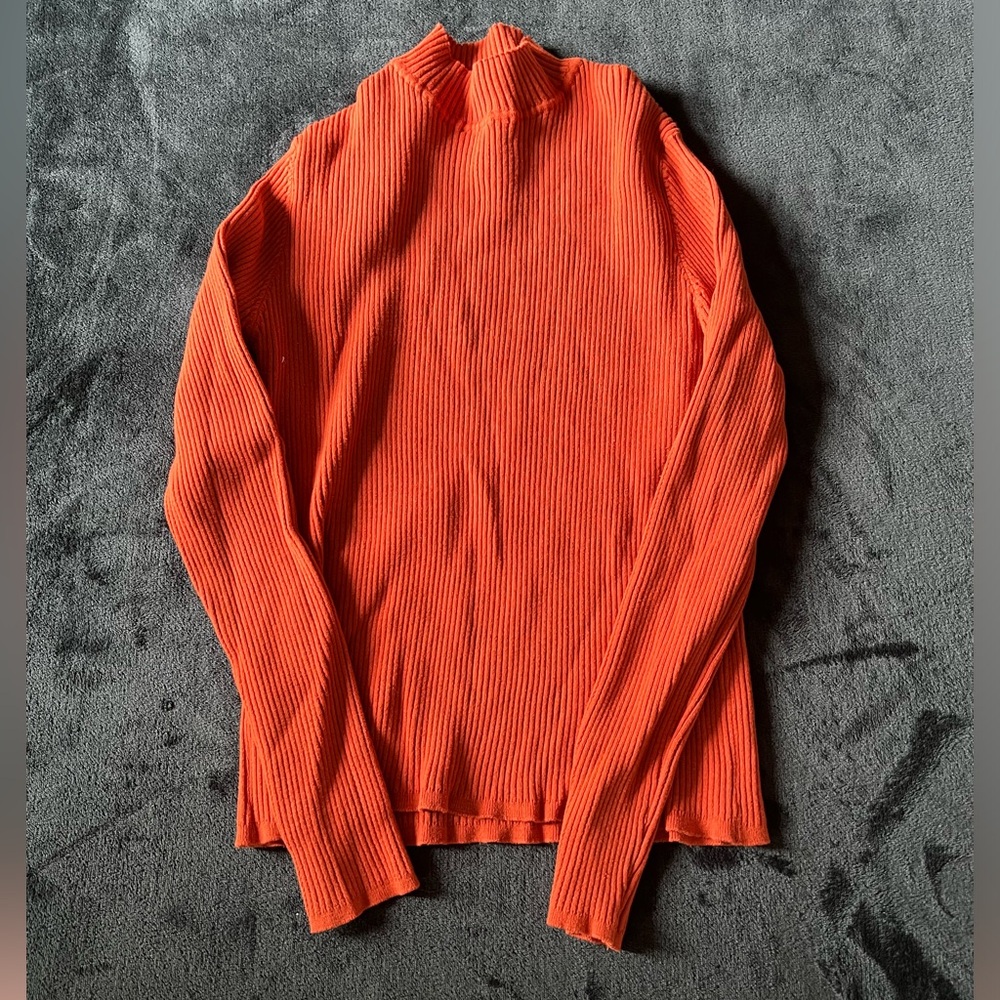 Forever 21 Orange Turtle Neck Sweater